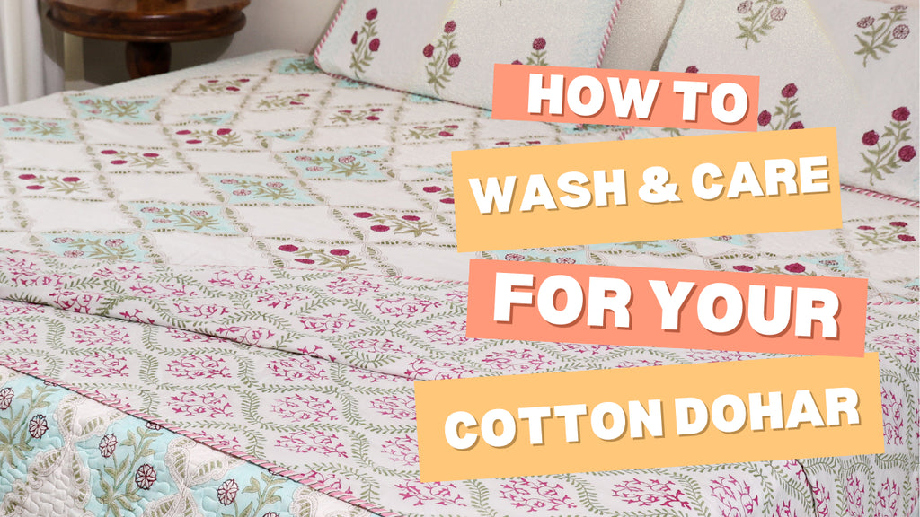 How to Wash & Care for Your Cotton Dohar to Keep It Fresh for Years